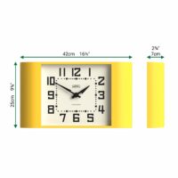 Newgate Metro wall clock in Yellow