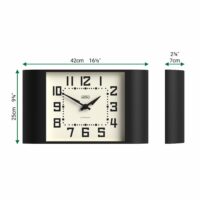Newgate Metro wall clock in black