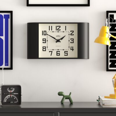 Newgate Metro wall clock in black
