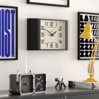 Newgate Metro wall clock in black
