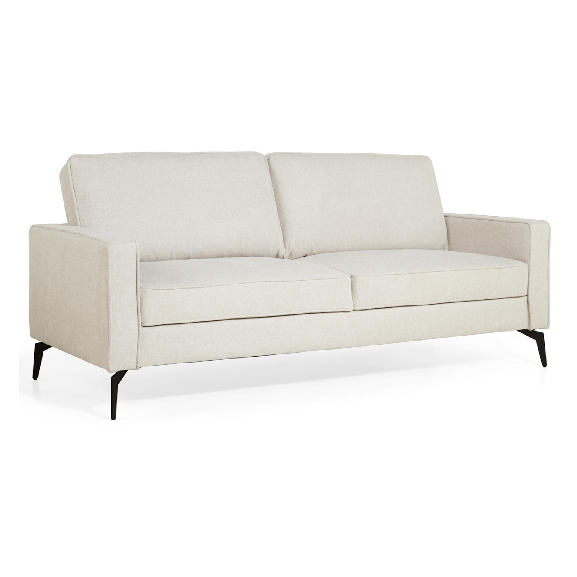 beige linnen Nevi 2.5 zits bank afbeelding 3