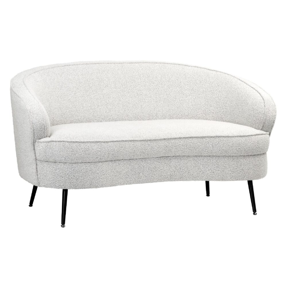 Nest of Nora compacte bouclé 2-zits bank naturel afbeelding 1