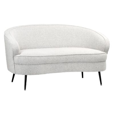 Nest of Nora compacte bouclé 2-zits bank naturel afbeelding 1