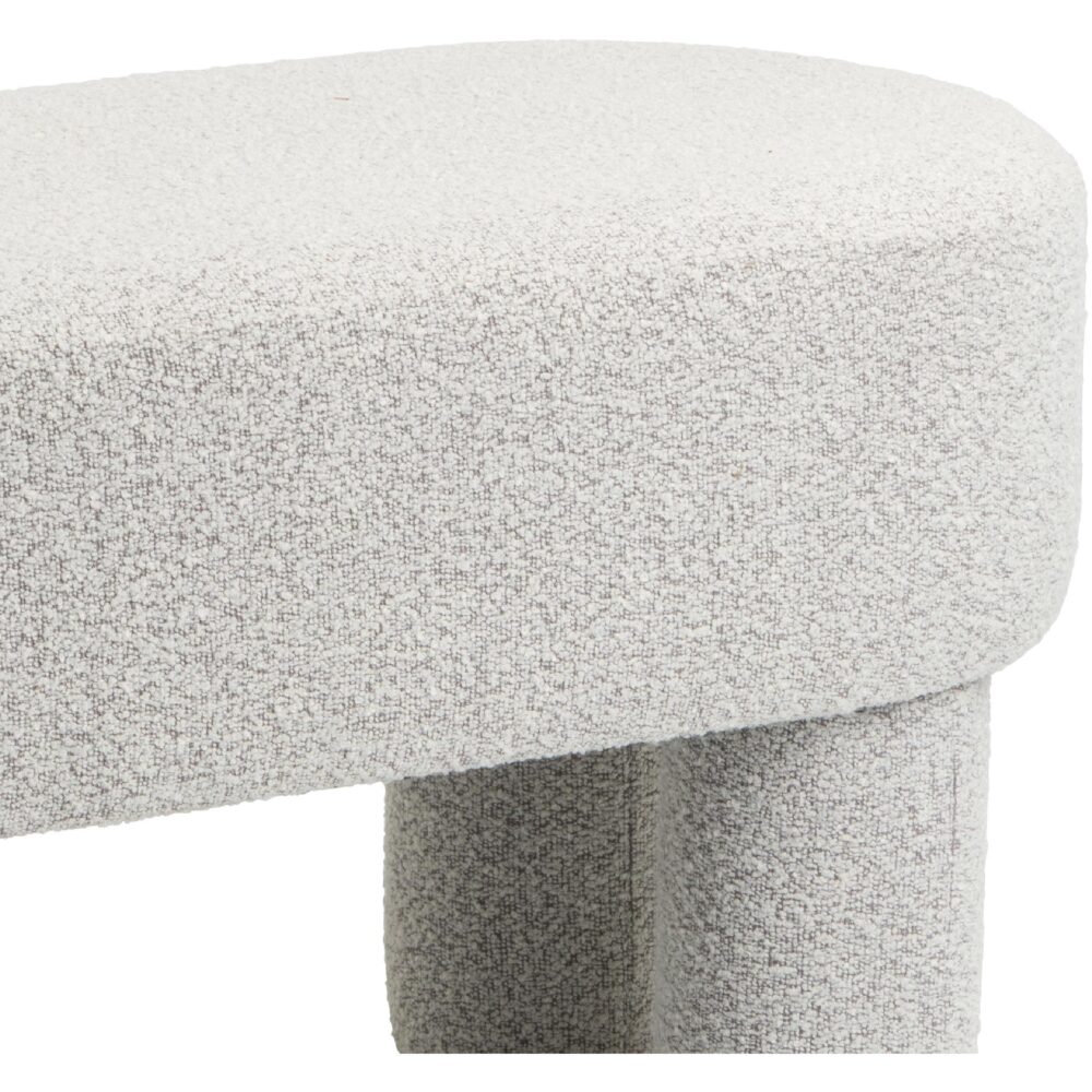 bouclé halbank beige afbeelding 3