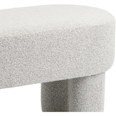 bouclé halbank beige afbeelding 3