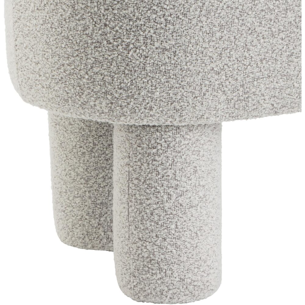 bouclé halbank beige afbeelding 5