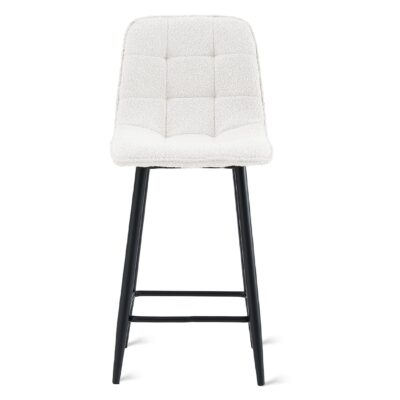 bouclé barkrukken Miro 65 cm ivoor afbeelding 5