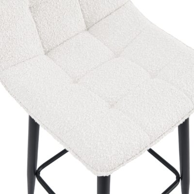 bouclé barkrukken Miro 65 cm ivoor afbeelding 6