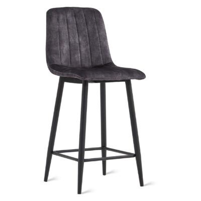 velvet barkrukken Osta 65 cm antraciet afbeelding 1