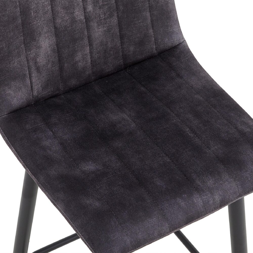 velvet barkrukken Osta 65 cm antraciet afbeelding 7