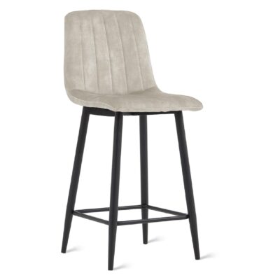 velvet barkrukken Osta 65 cm taupe afbeelding 1