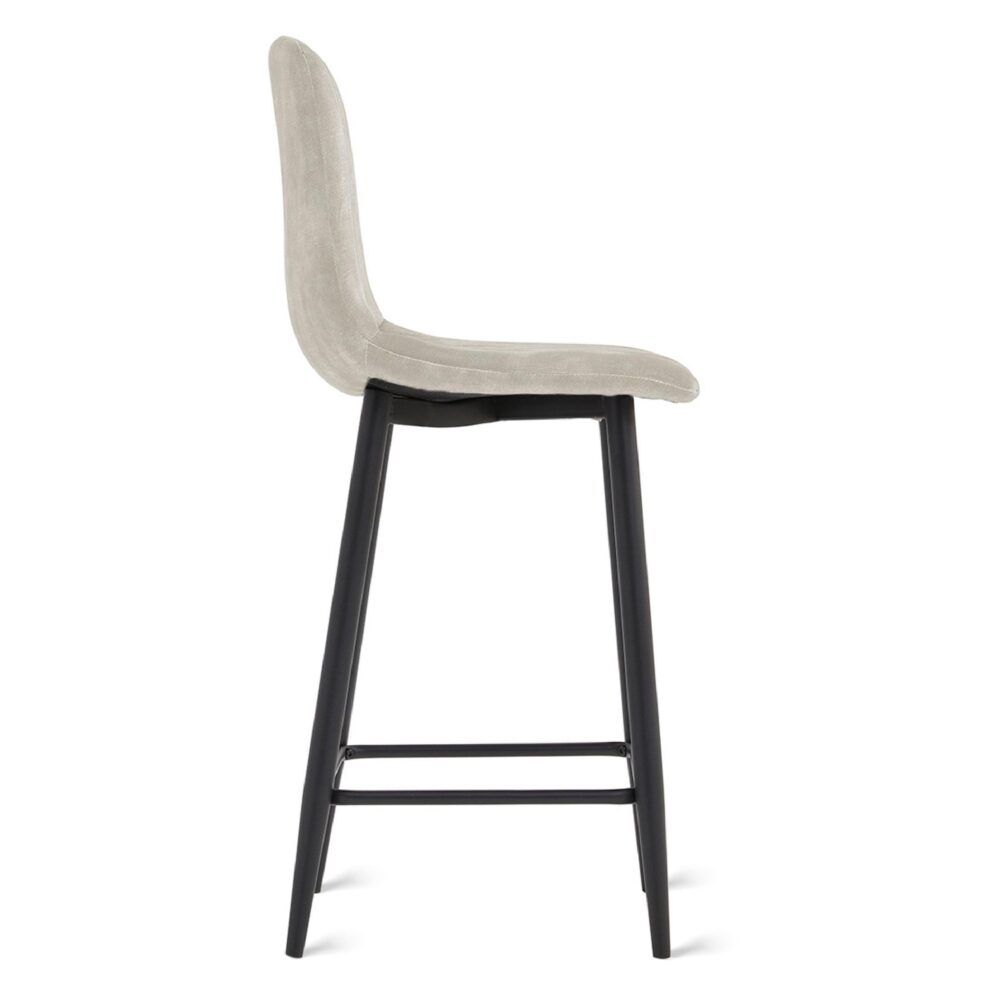 velvet barkrukken Osta 65 cm taupe afbeelding 5