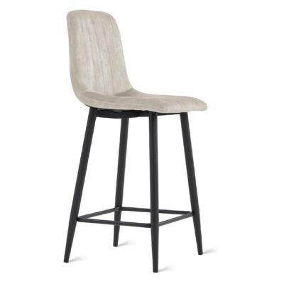 velvet barkrukken Osta 65 cm taupe afbeelding 3