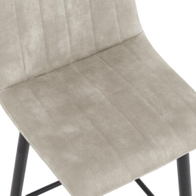 velvet barkrukken Osta 65 cm taupe afbeelding 6