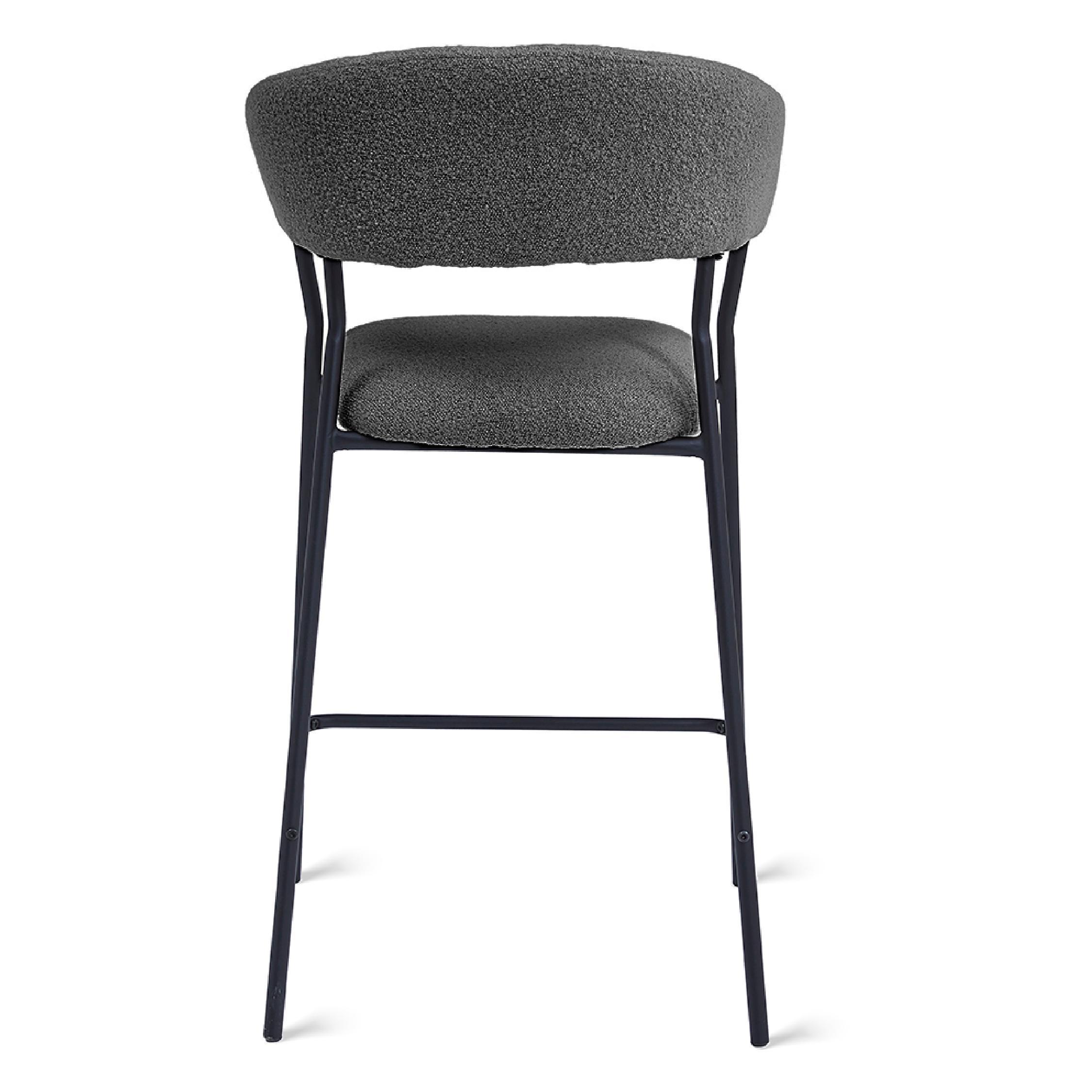 Astra barkrukken bouclé antraciet 64 cm afbeelding 6