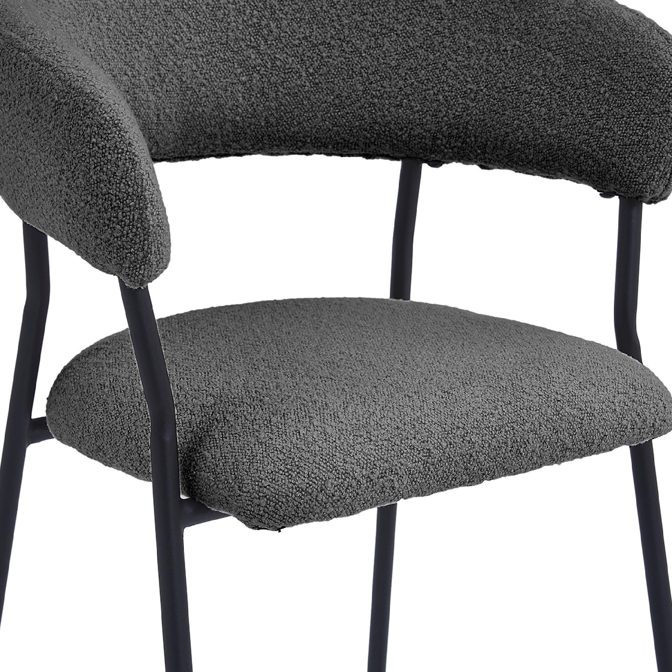 Astra barkrukken bouclé antraciet 64 cm afbeelding 7