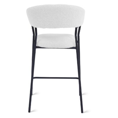 bouclé barkrukken Astra 64 cm ivoor afbeelding 6