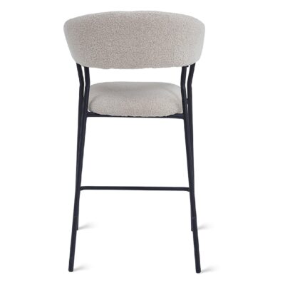 barkrukken Astra bouclé taupe 64 cm afbeelding 6