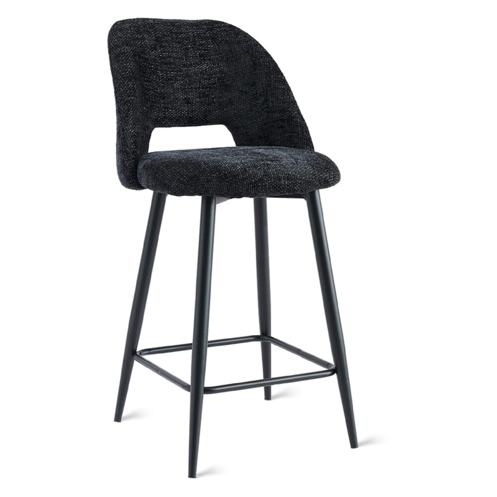 velvet barkrukken set van 2 lichtbruin afbeelding 3