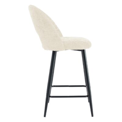 beige velvet barkrukken set van 2 afbeelding 5