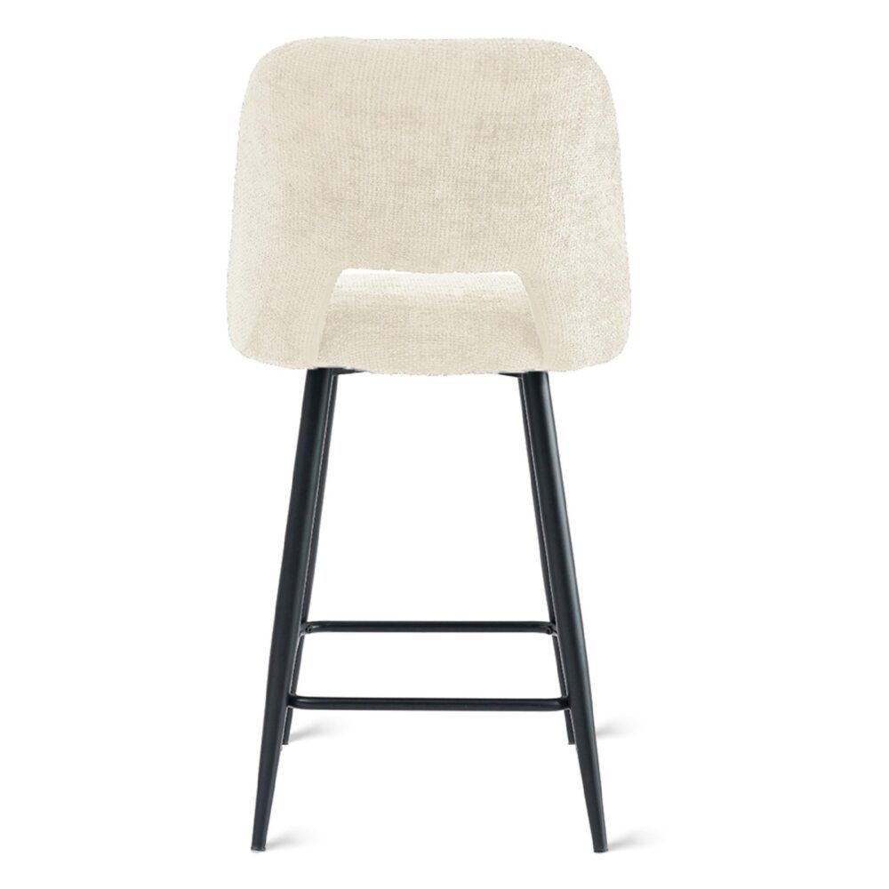 beige velvet barkrukken set van 2 afbeelding 6