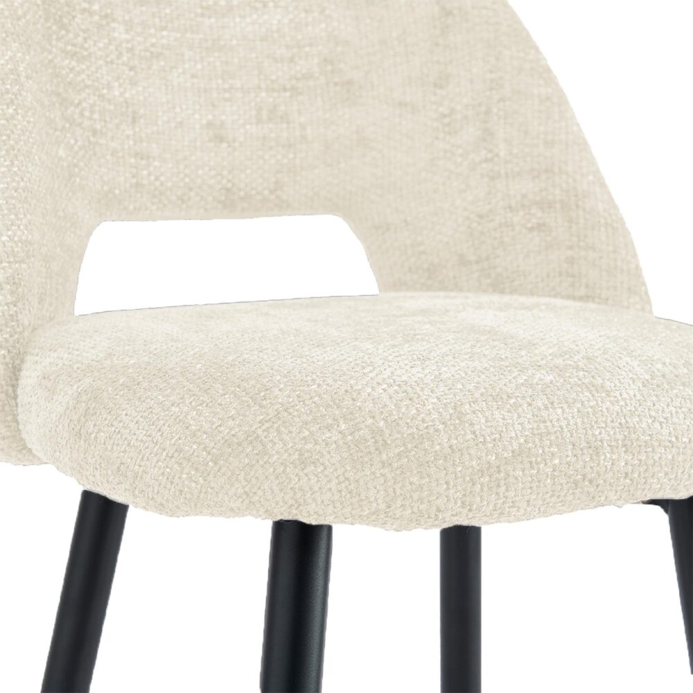 beige velvet barkrukken set van 2 afbeelding 7