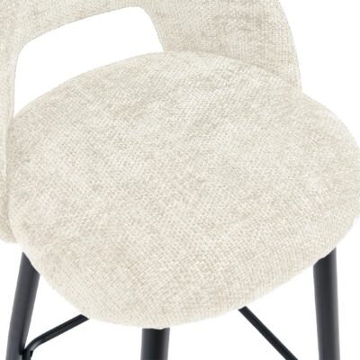 beige velvet barkrukken set van 2 afbeelding 8