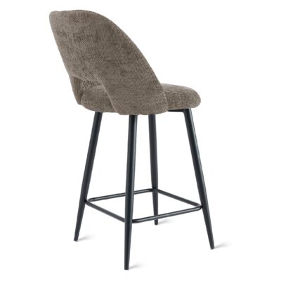 lichtbruine velvet barkrukken set van 2 afbeelding 4