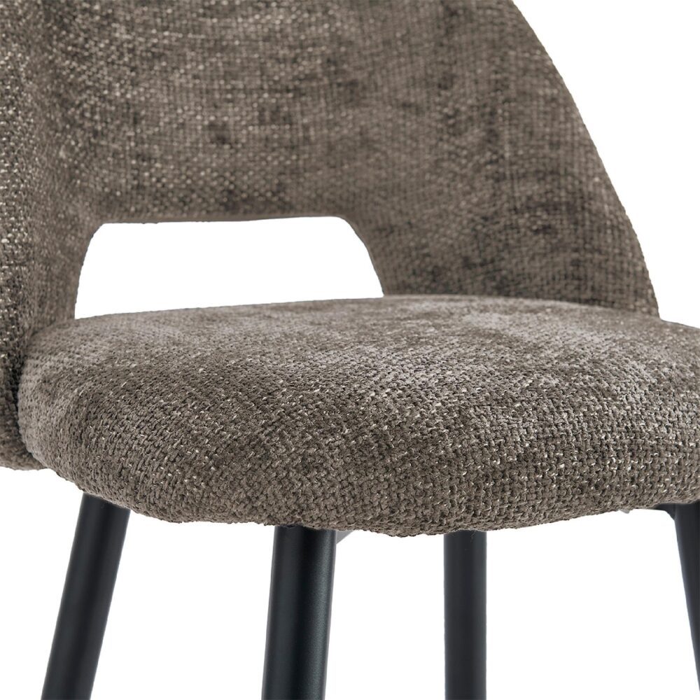 lichtbruine velvet barkrukken set van 2 afbeelding 7