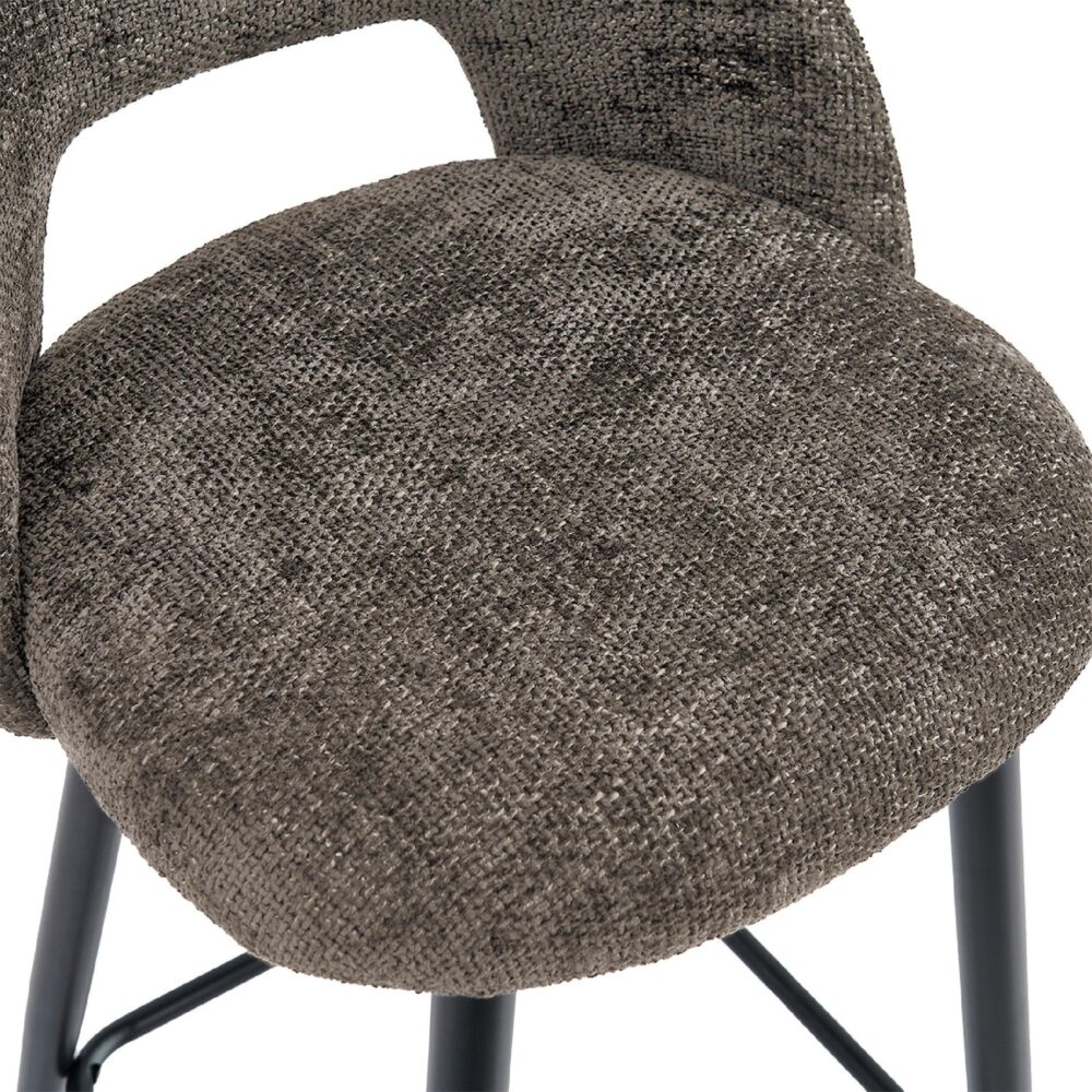 lichtbruine velvet barkrukken set van 2 afbeelding 8