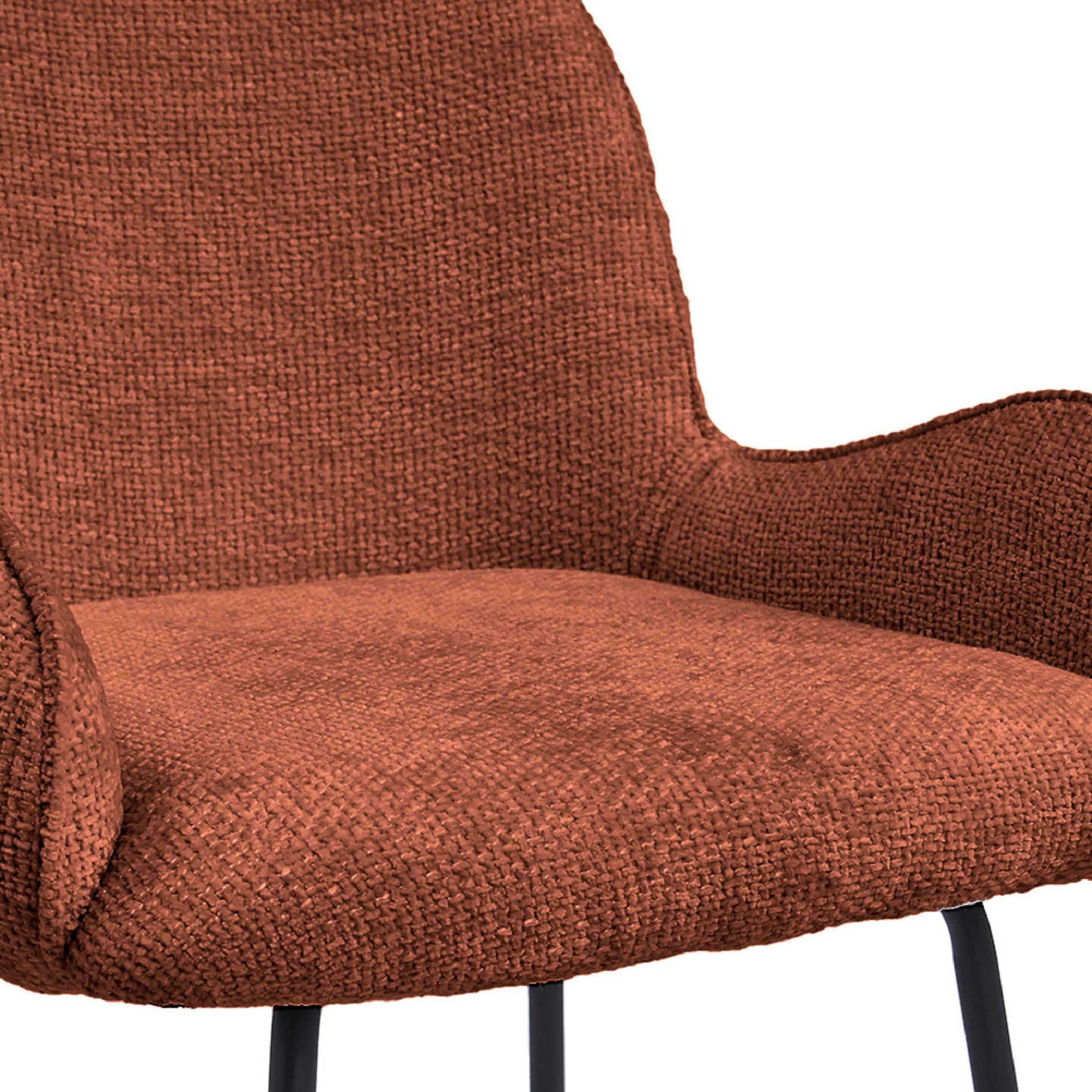 roestkleurige stoffen barkrukken Olli afbeelding 7