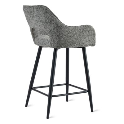 antraciet stoffen barkrukken Ronn 65 cm afbeelding 6