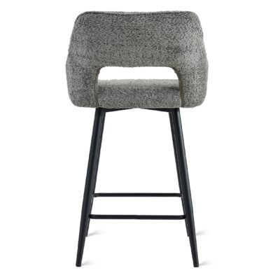 antraciet stoffen barkrukken Ronn 65 cm afbeelding 2