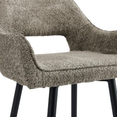 taupe stoffen barkrukken Ronn 65 cm afbeelding 8