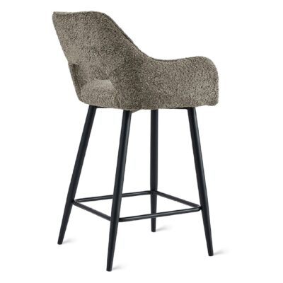 taupe stoffen barkrukken Ronn 65 cm afbeelding 3