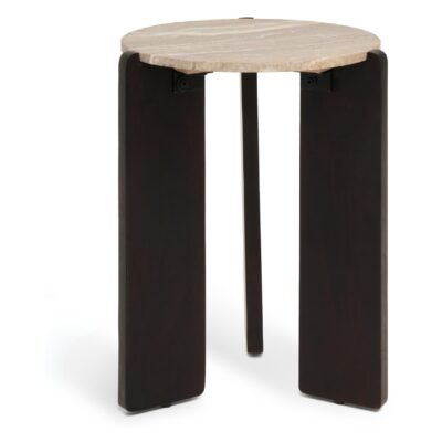 ronde marmeren bijzettafel Frion afbeelding 3