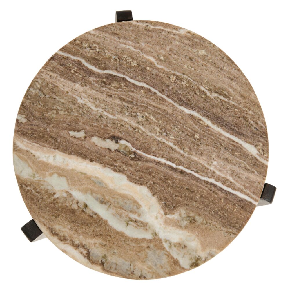 ronde marmeren bijzettafel Frion afbeelding 4