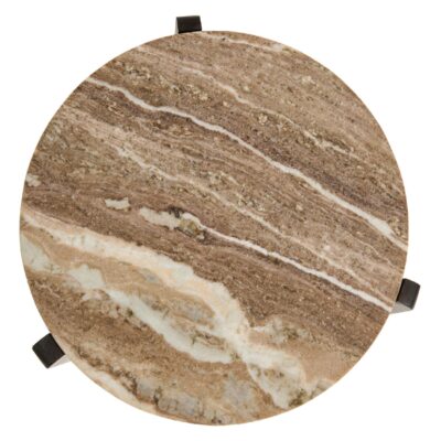 ronde marmeren bijzettafel Frion afbeelding 4