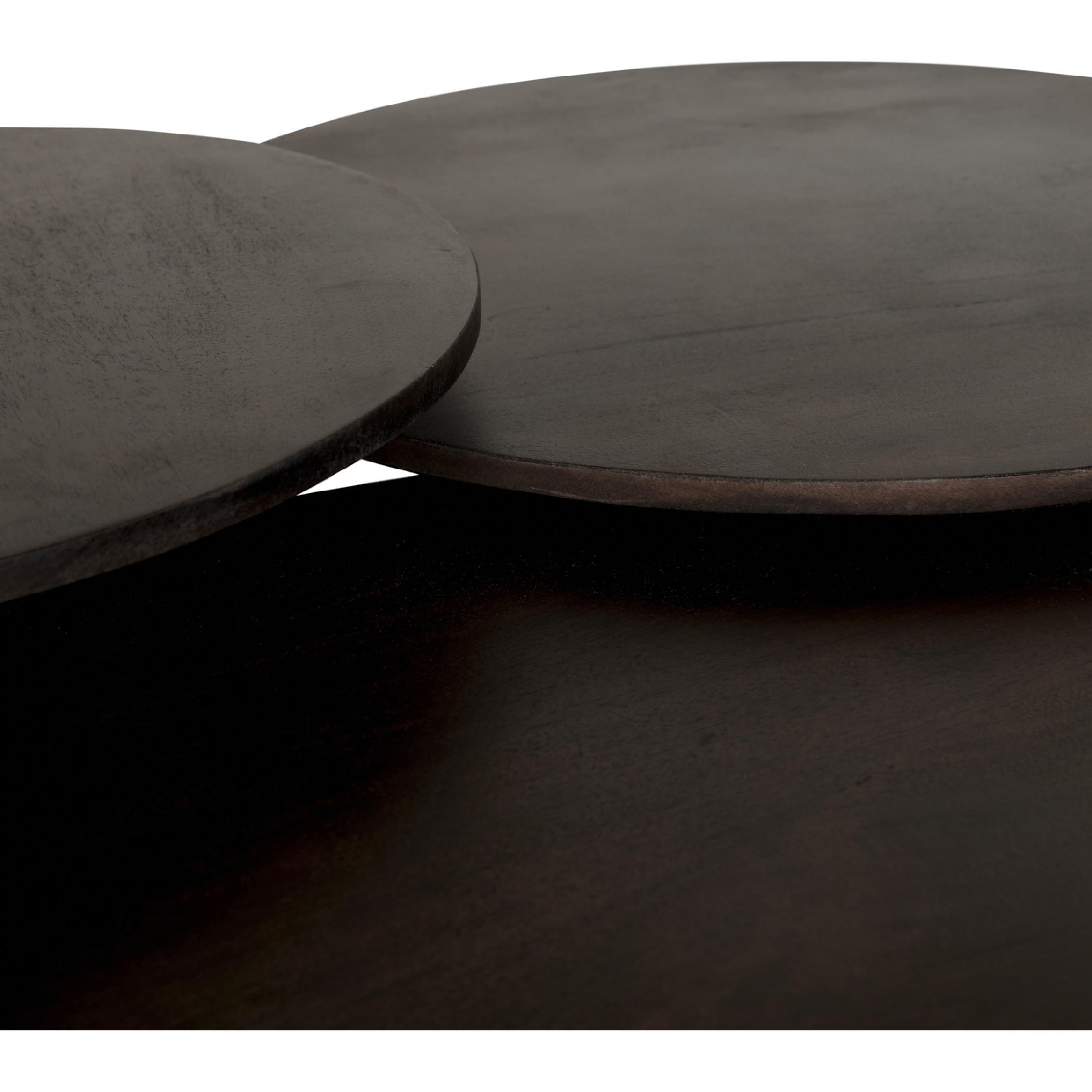 ronde mangohouten bijzettafel Nala afbeelding 3