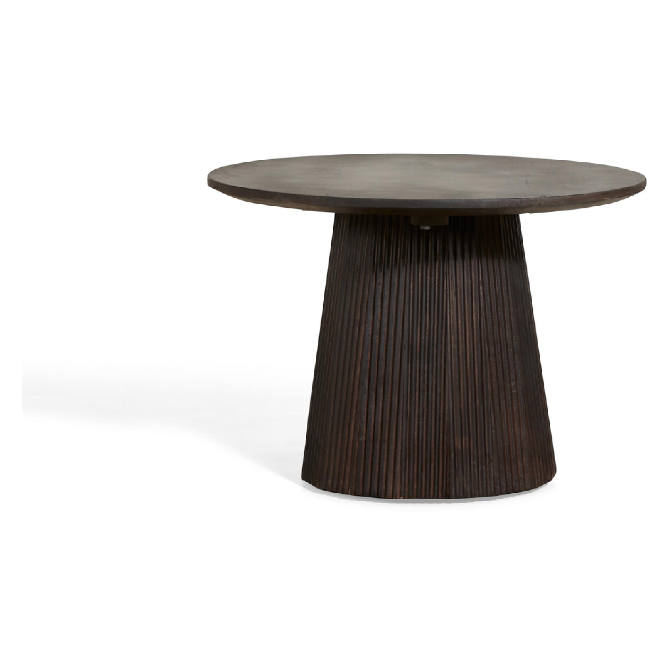 ronde mangohouten bijzettafel Nala afbeelding 1