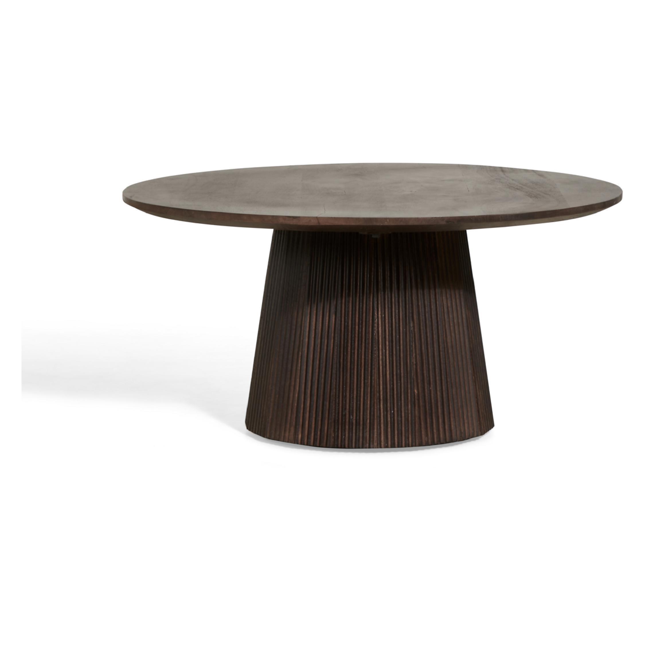 ronde mangohouten bijzettafel Nala afbeelding 1