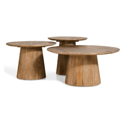 mangohouten bijzettafel Nala rond Ø50 cm afbeelding 2