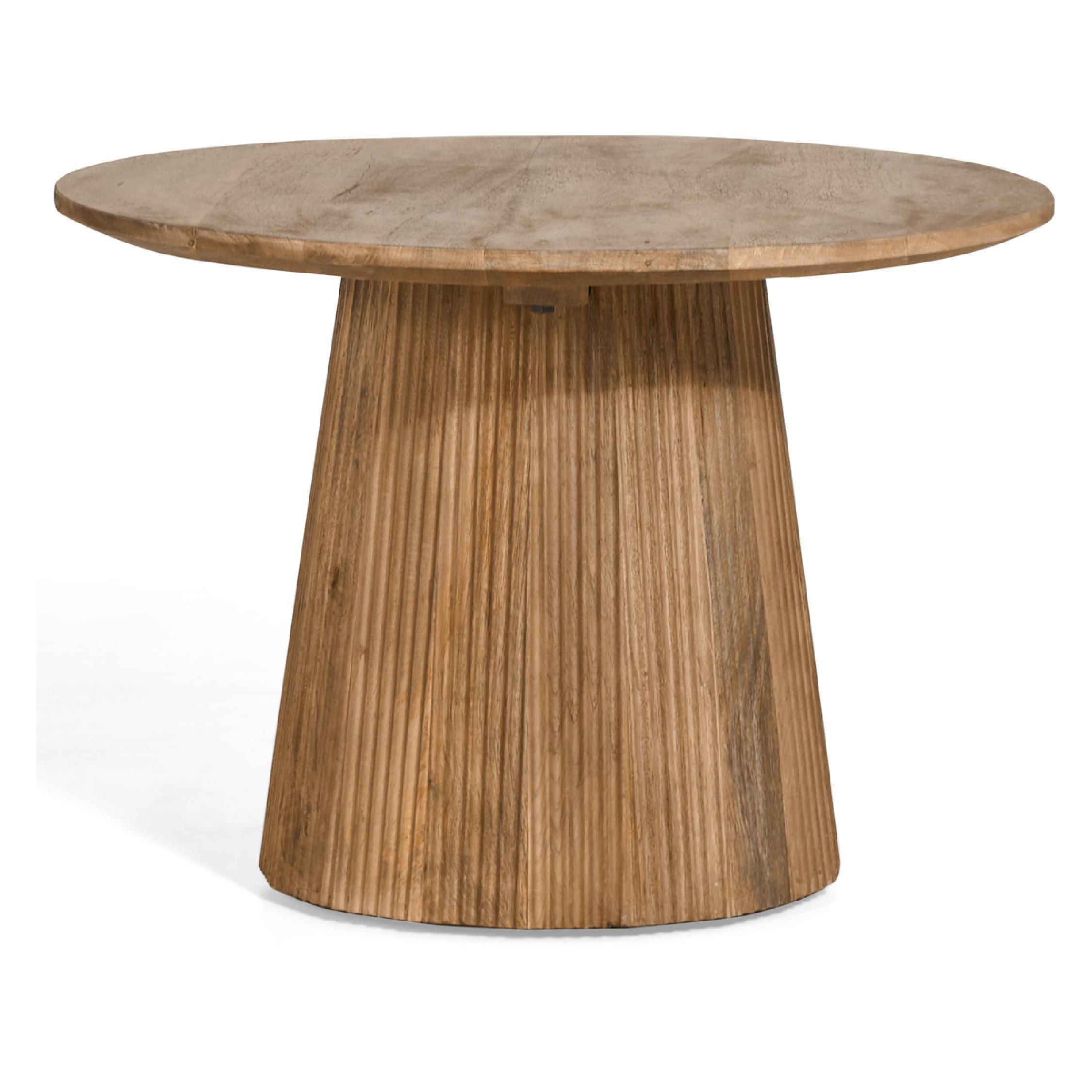 ronde mangohouten bijzettafel Nala afbeelding 2