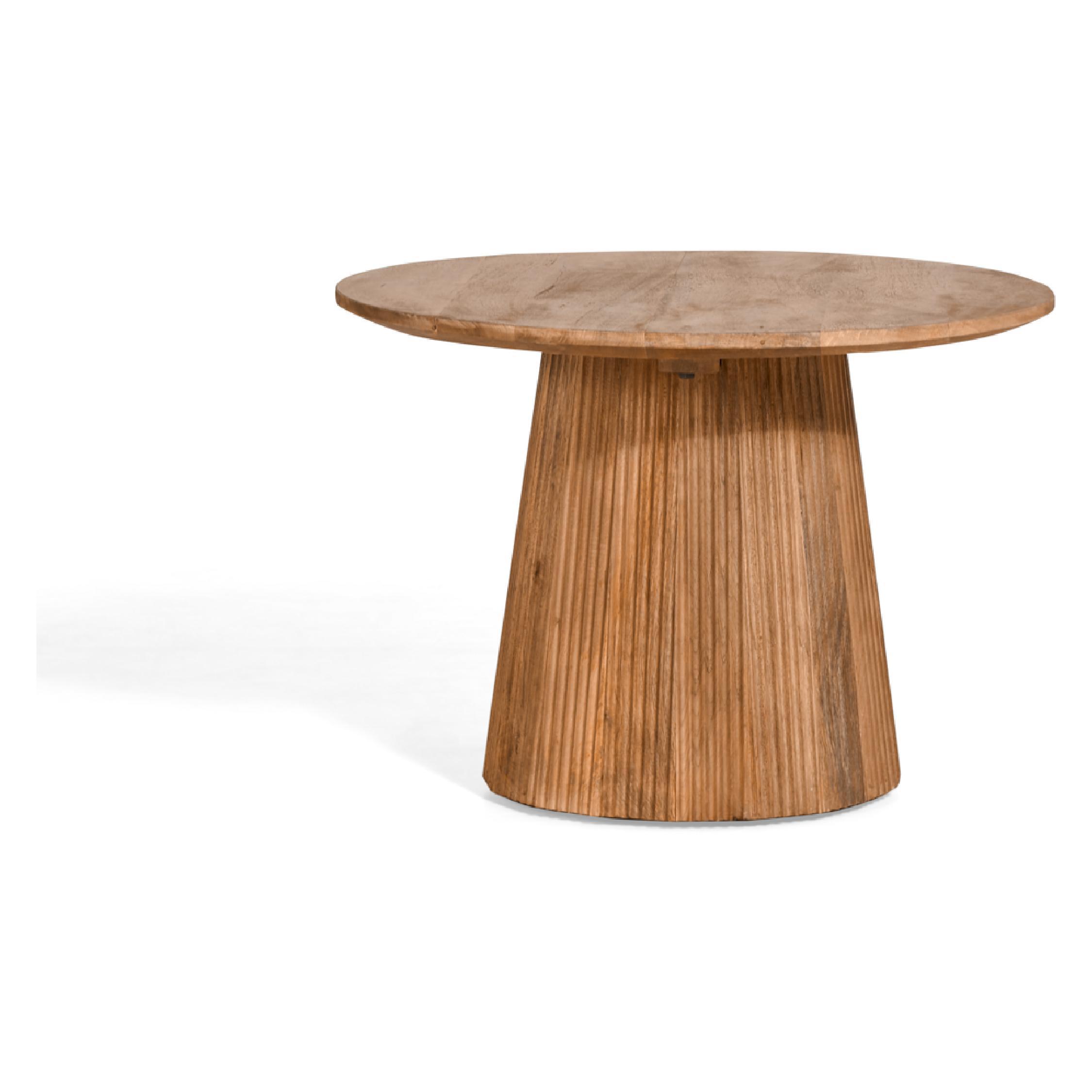ronde mangohouten bijzettafel Nala afbeelding 1