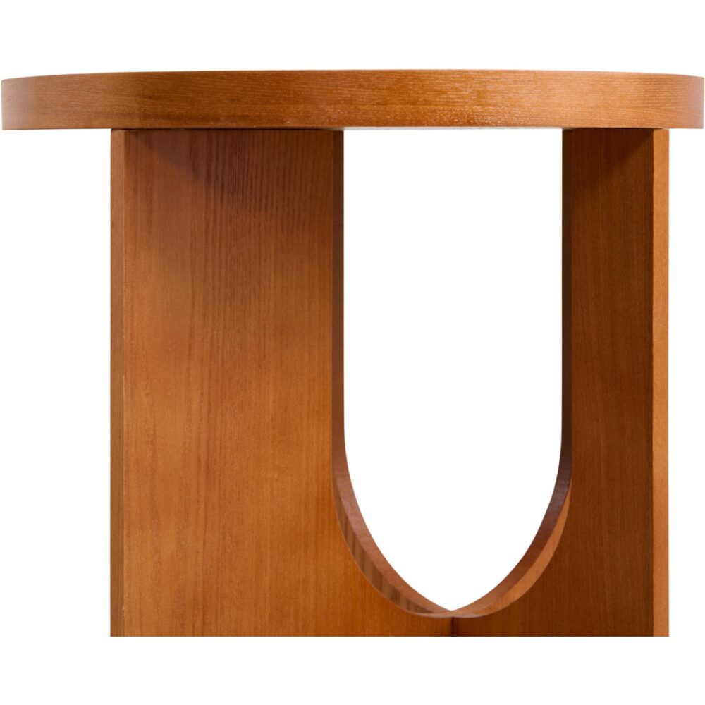 ronde bijzettafel Kavik MDF Ø40 naturel walnoot afbeelding 4