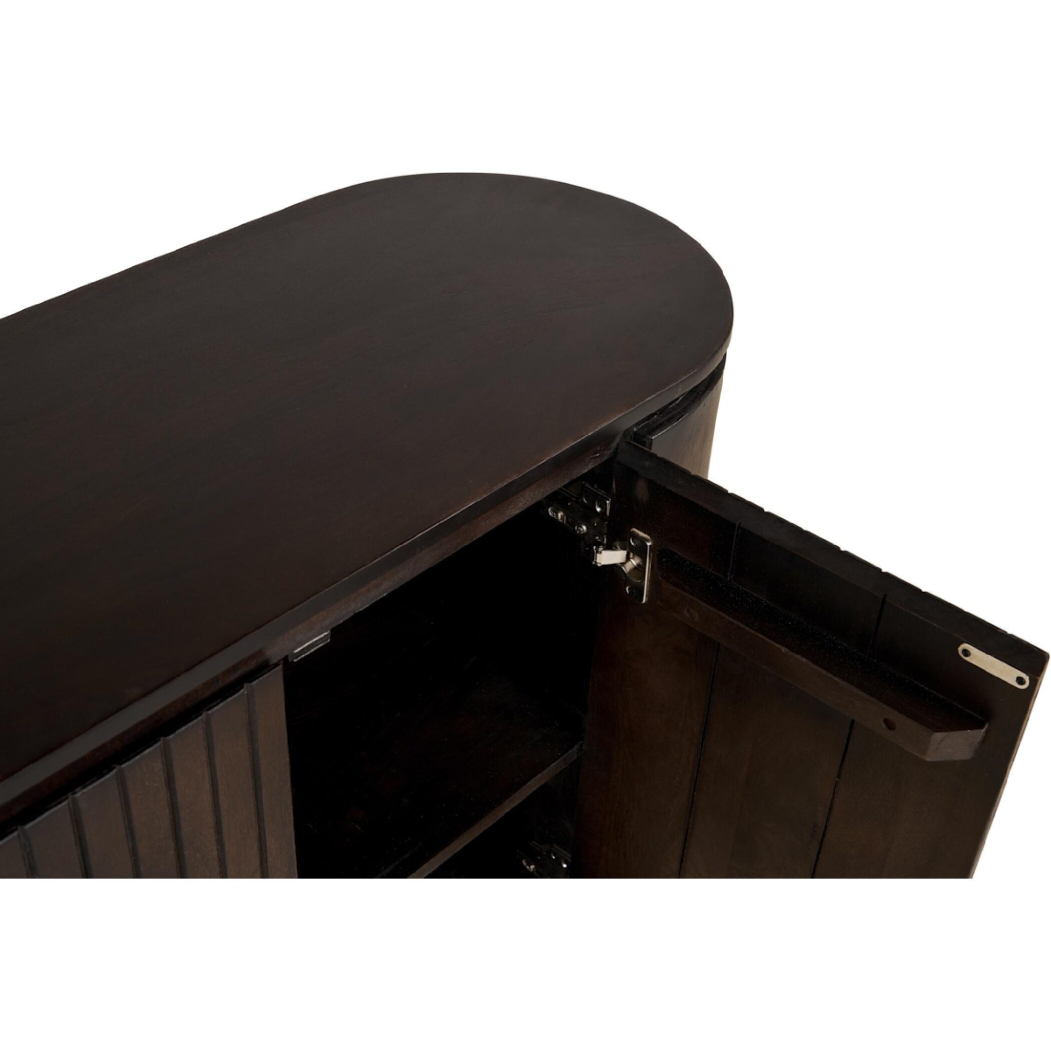 Nest of Nora Mangohouten dressoir Besa - 180x80x40 cm - 3 deuren - Donkerbruin_afb6