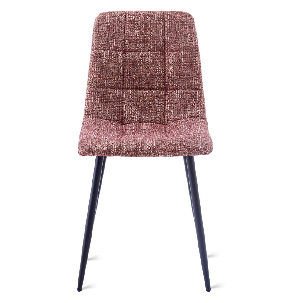 burgundy stoffen eetkamerstoelen Noa set van 2 afbeelding 5