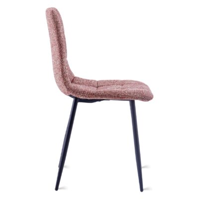 burgundy stoffen eetkamerstoelen Noa set van 2 afbeelding 2