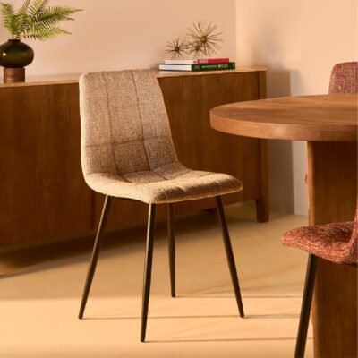 eetkamerstoelen Noa set van 2 beige afbeelding 8