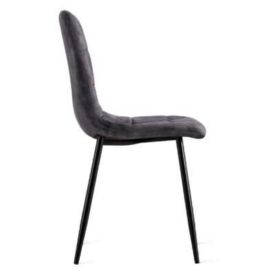 antraciet velvet eetkamerstoelen Noa set van 2 afbeelding 5